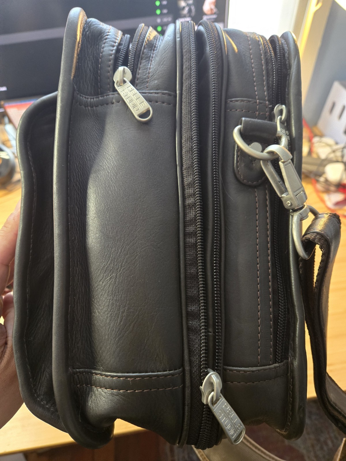 WILSONS LEATHER bag NEW with tags Brown Pelle Studio Laptop Briefcase