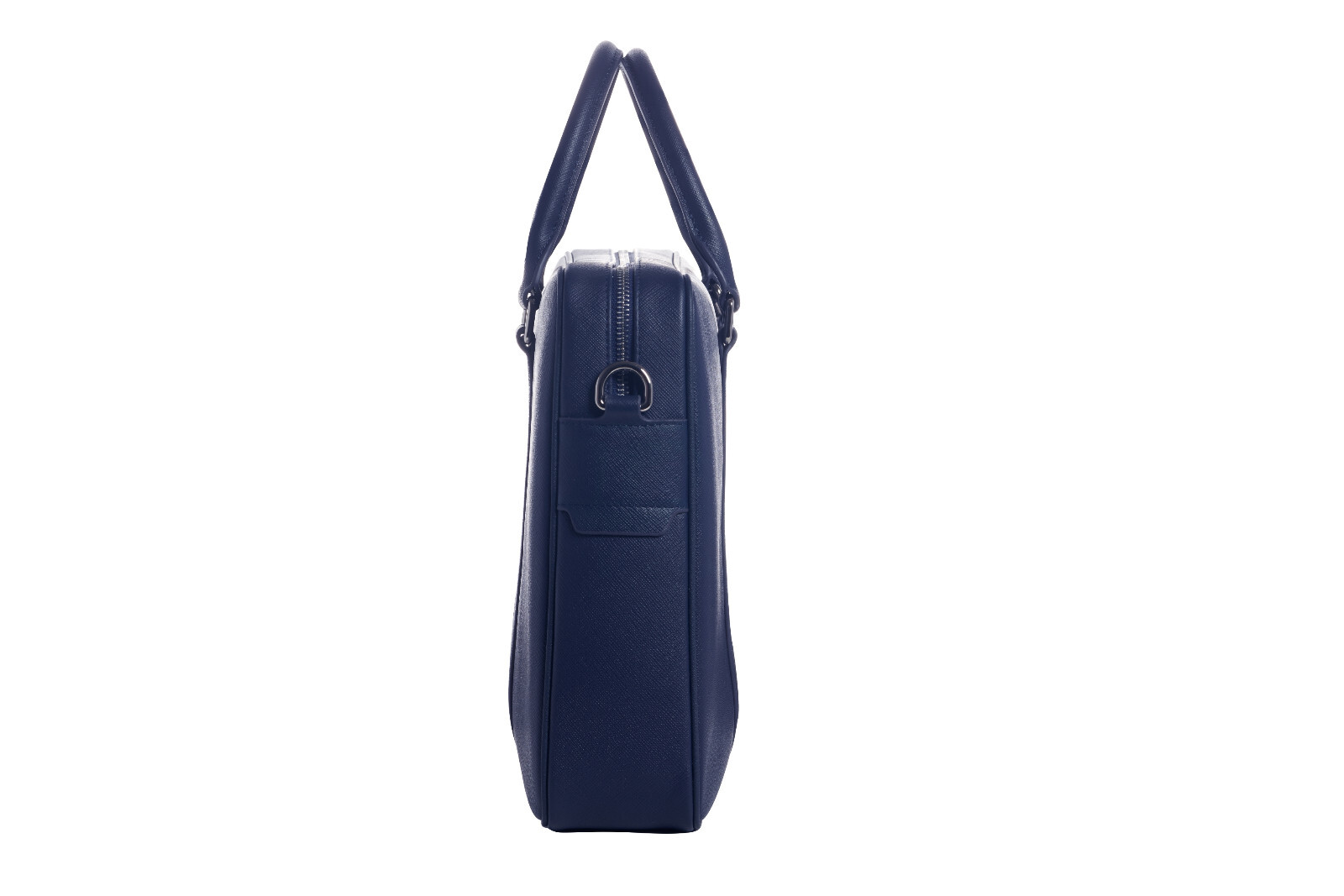 leather briefcase mens – navy blue