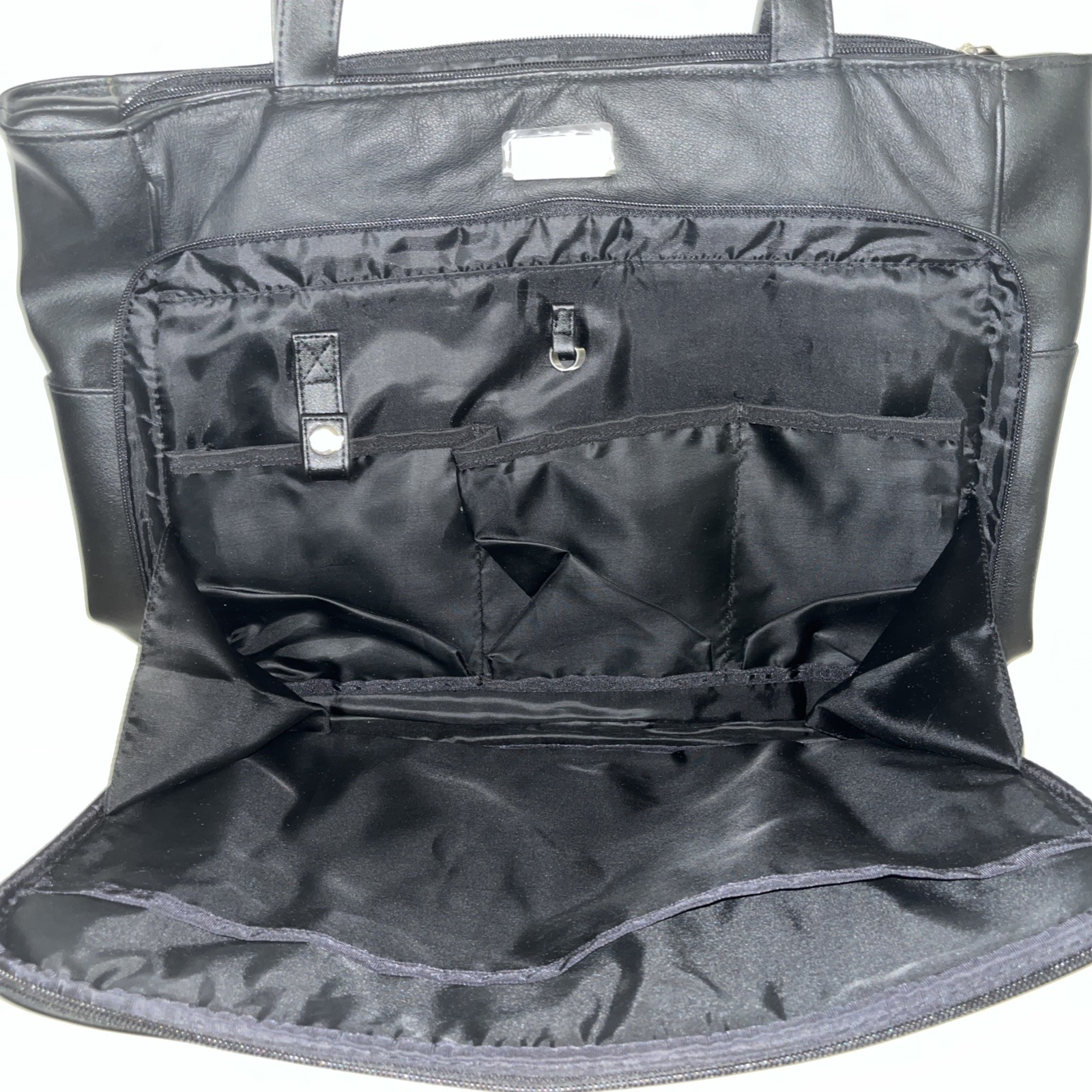 BILL BLASS BLACK LEATHER LIKE KE MENS SHOULDER TOTE LAPTOP BRIEFCASE BAG NEW