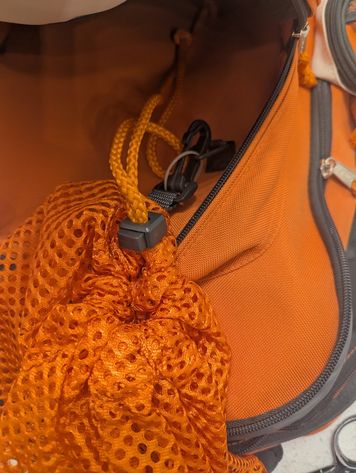 Orange Gray Outdoor Hiking Backpack Daypack Travel School Bag Multi Compartment