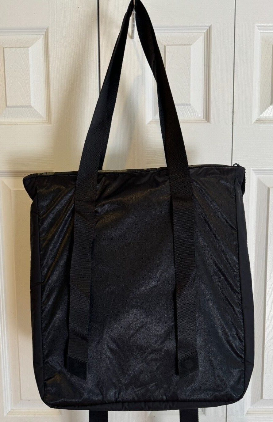 Nike Air Max Black Tote Bag Utility Pockets College Travel Books BA5852-010 NEW