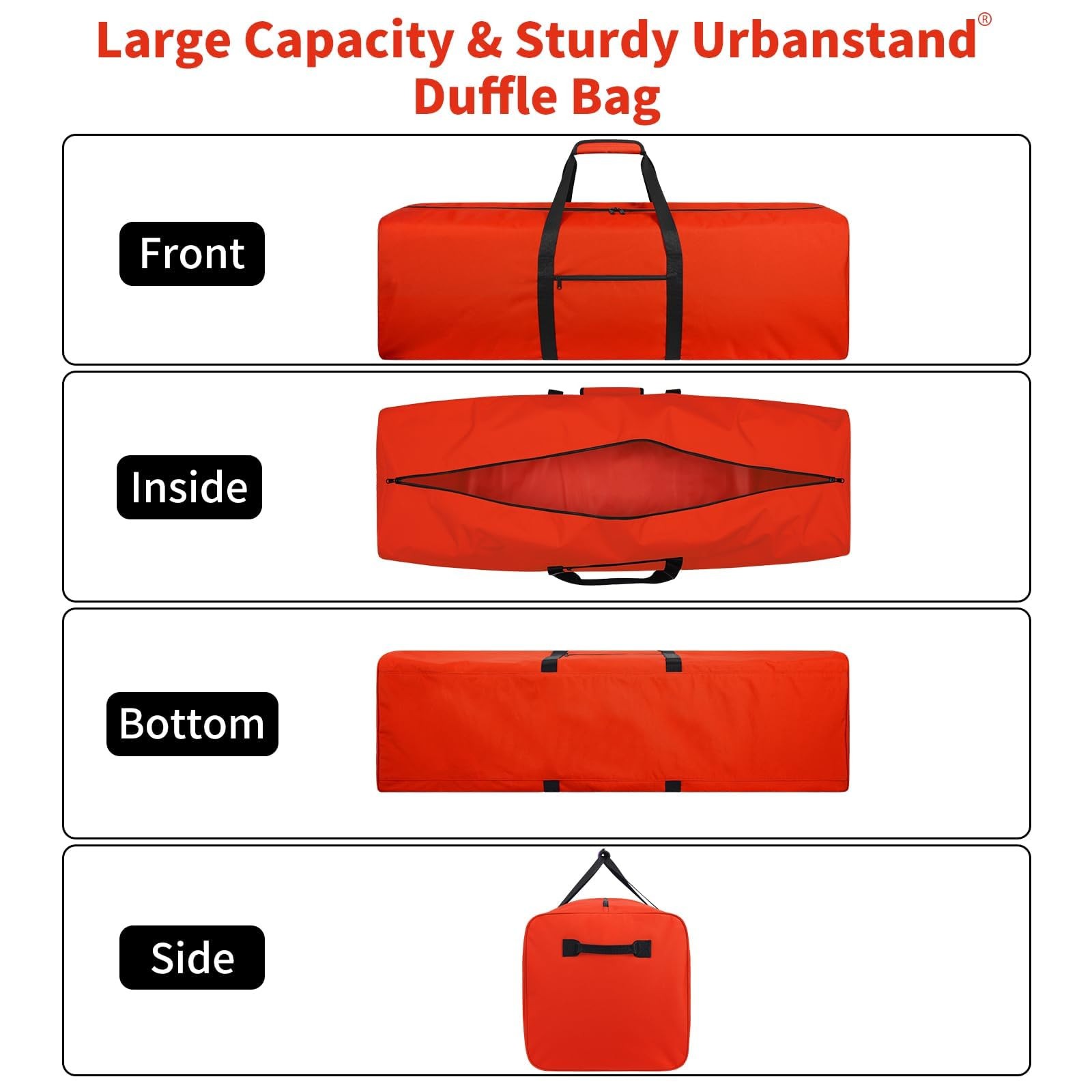 48 Inch Extra Large Duffle Bag for Travel, Sports Gear Storage Bag with 2-way…