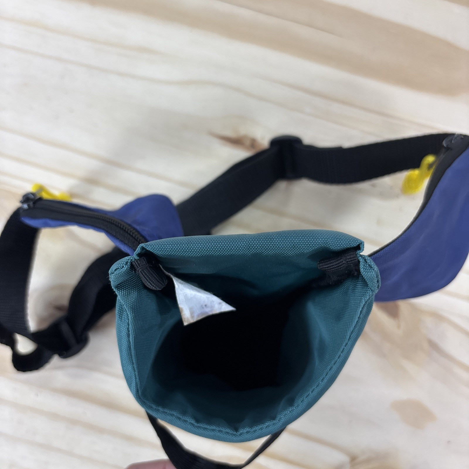 Vtg Coleman Nylon Fanny Pack Single Water Bottle Holder Adjustable Pockets Retro