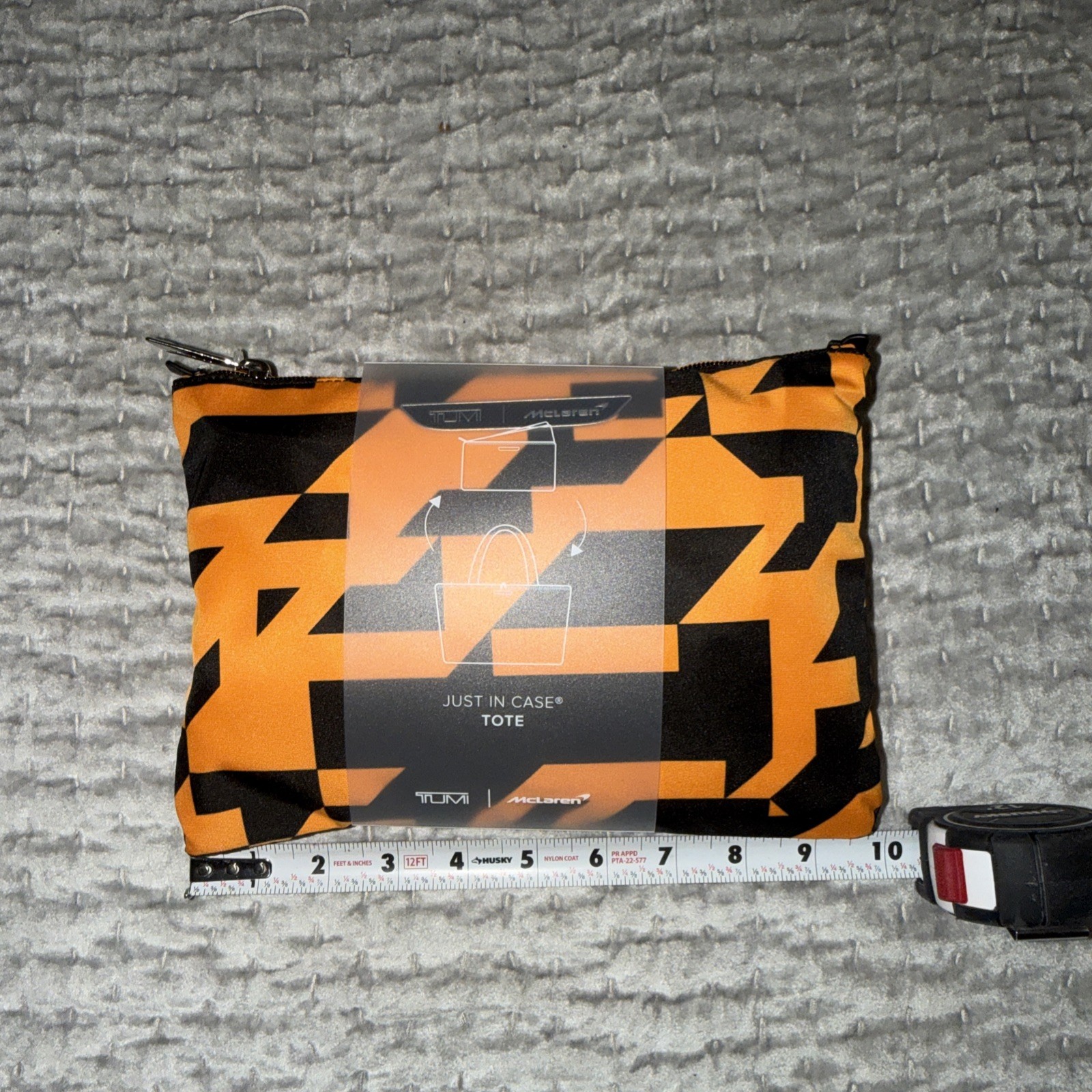 McLaren TUMI collaboration just-in-case tote