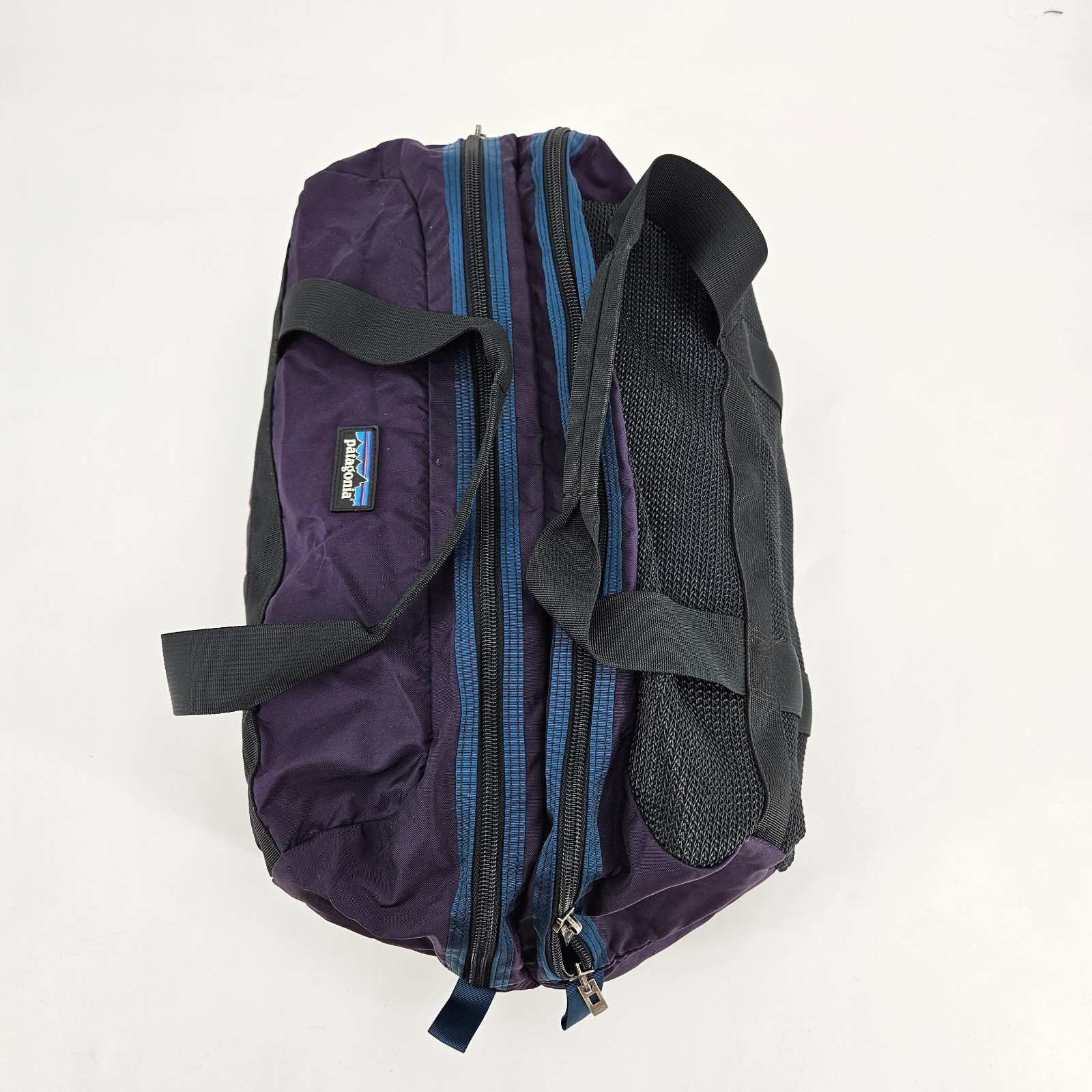 Vintage 90’s Patagonia Small Duffle Bag Purple Blue Black Carry On USA Made VTG