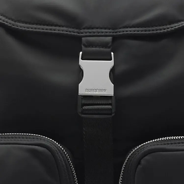 Burberry Backpack Unisex Black 10.8×4.9×14.6 in