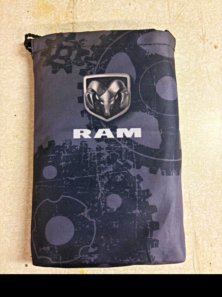 2015-2026 DODGE RAM 1500 2500 3500 Owners Manual Case Bag Gray Black Factory OEM