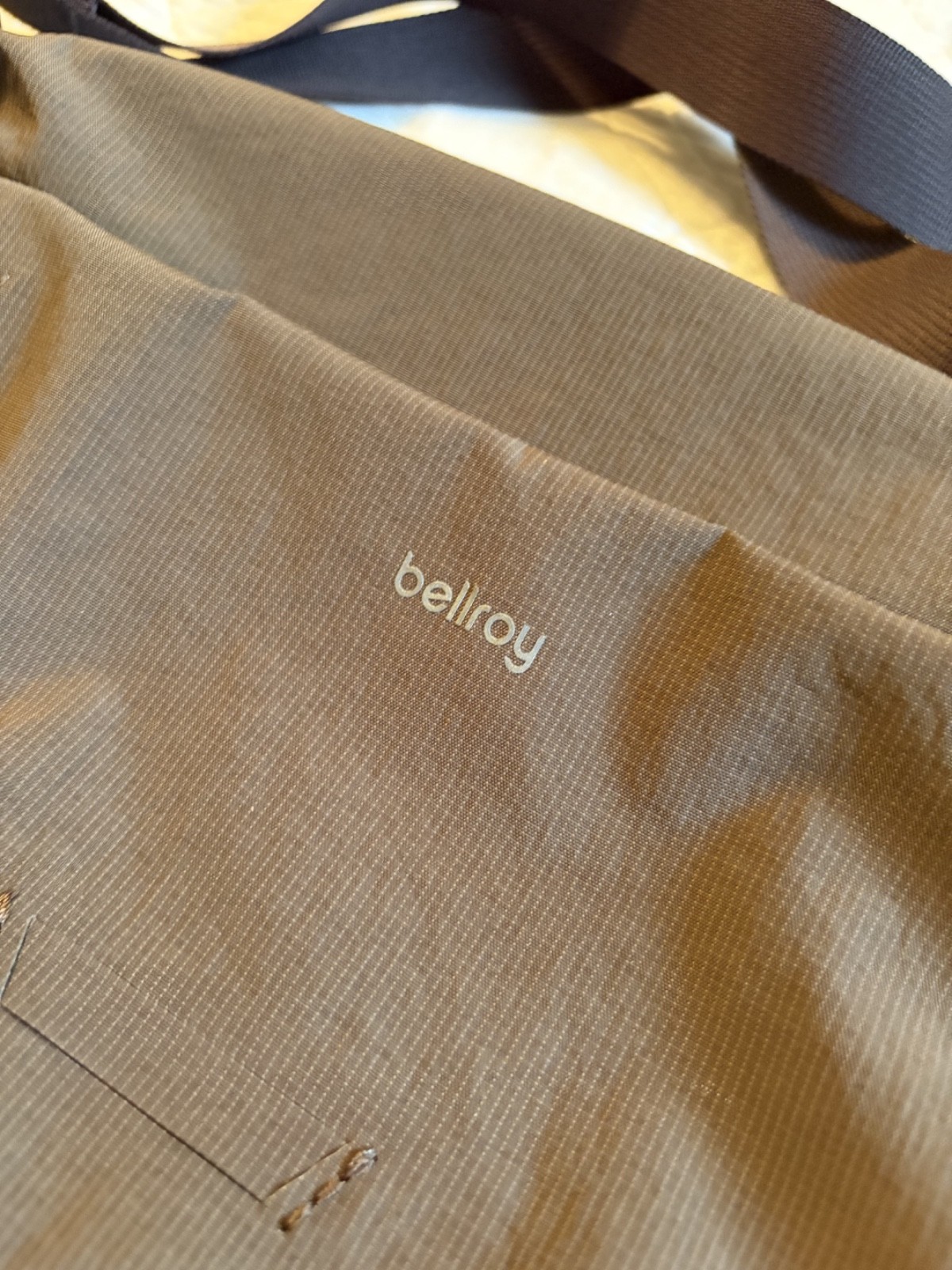 Bellroy Lite Sling 7L River Rock Brown Lightweight Crossbody Bag NWT