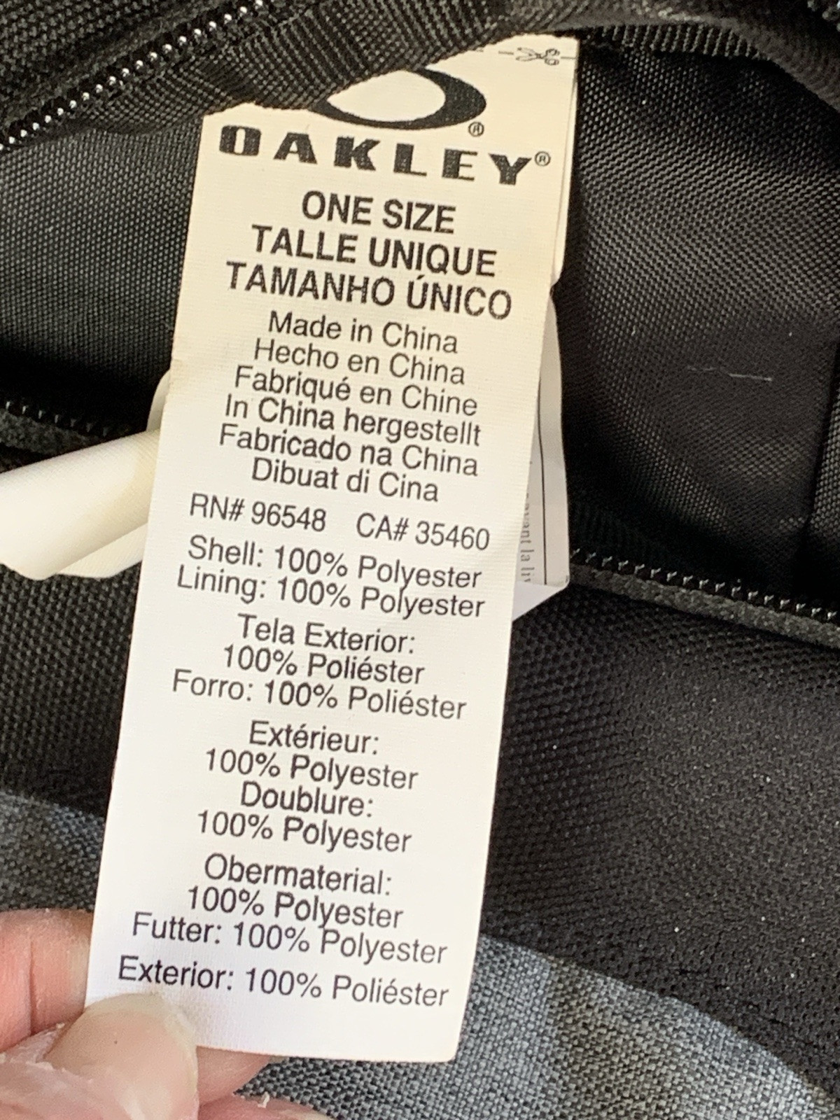 Oakley Enduro Backpack Hiking School Black/Gray Bag Travel