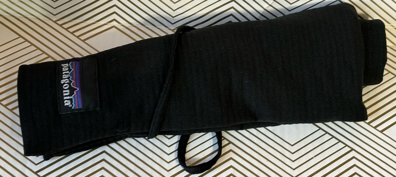 Patagonia Cotton Bag Storage Sack Tie Black 21×13 inches String Camping