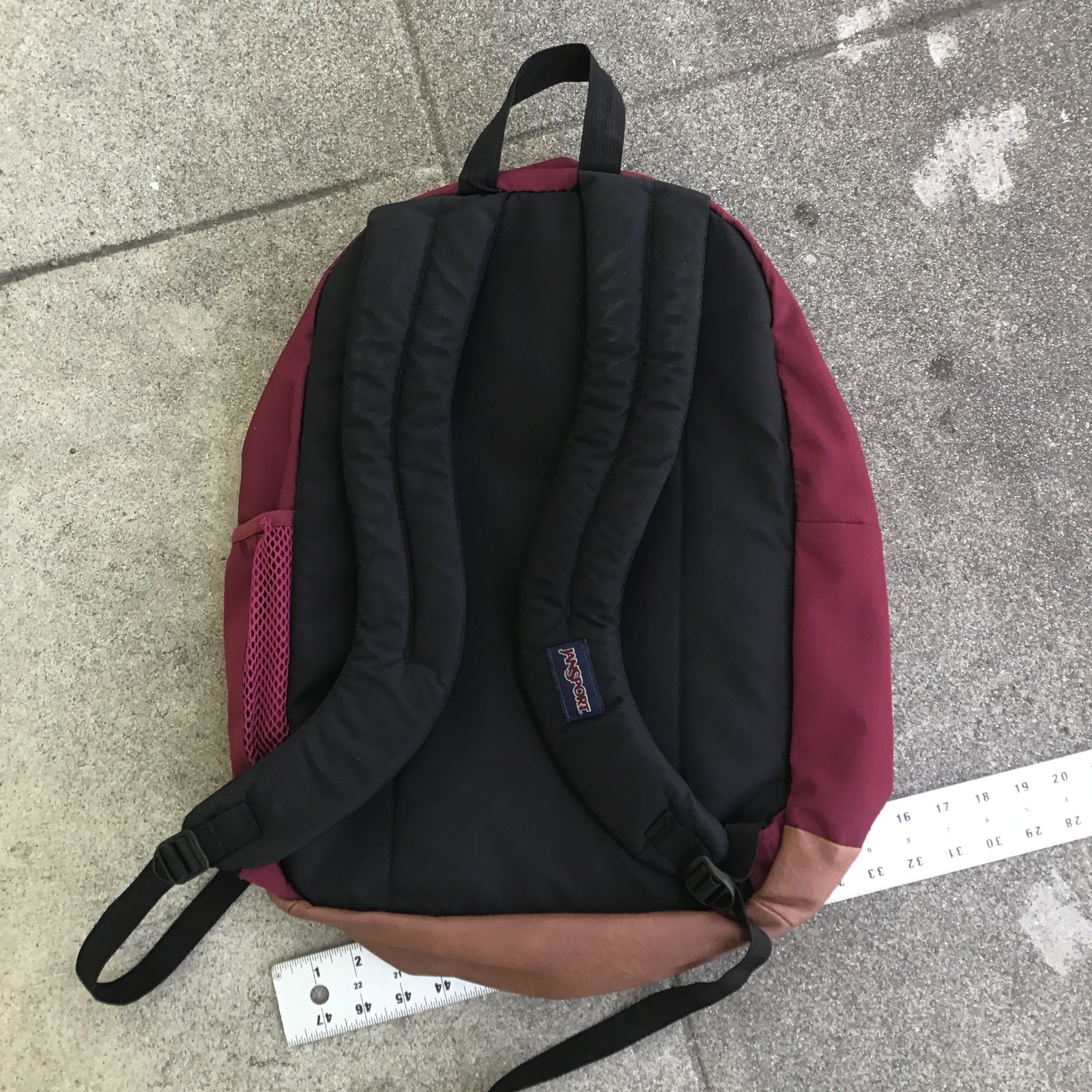 JanSport Cool Student Backpack Russet Red School Leather
