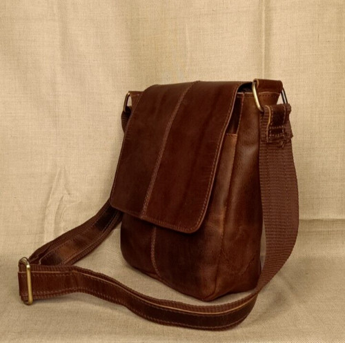 Buffalo Leather Crossbody Messenger Bag Purse Satchel Handbag Sling Bags 9 In