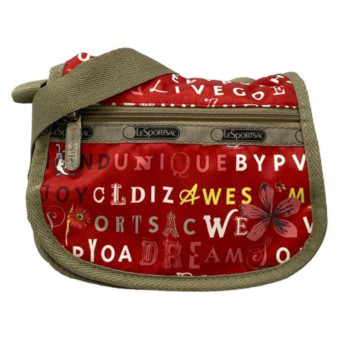 Lesportsac Shoulder Bag – Red Gray Beige Multi Flower / Mini