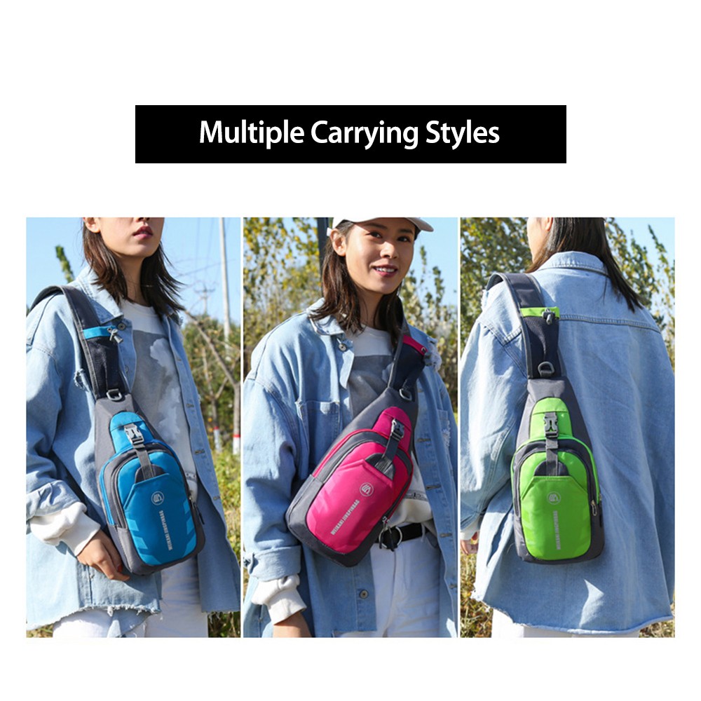 Sling Bag Chest Pack Causal Crossbody Shoulder Bag Travel Backpack Daypack LSGI