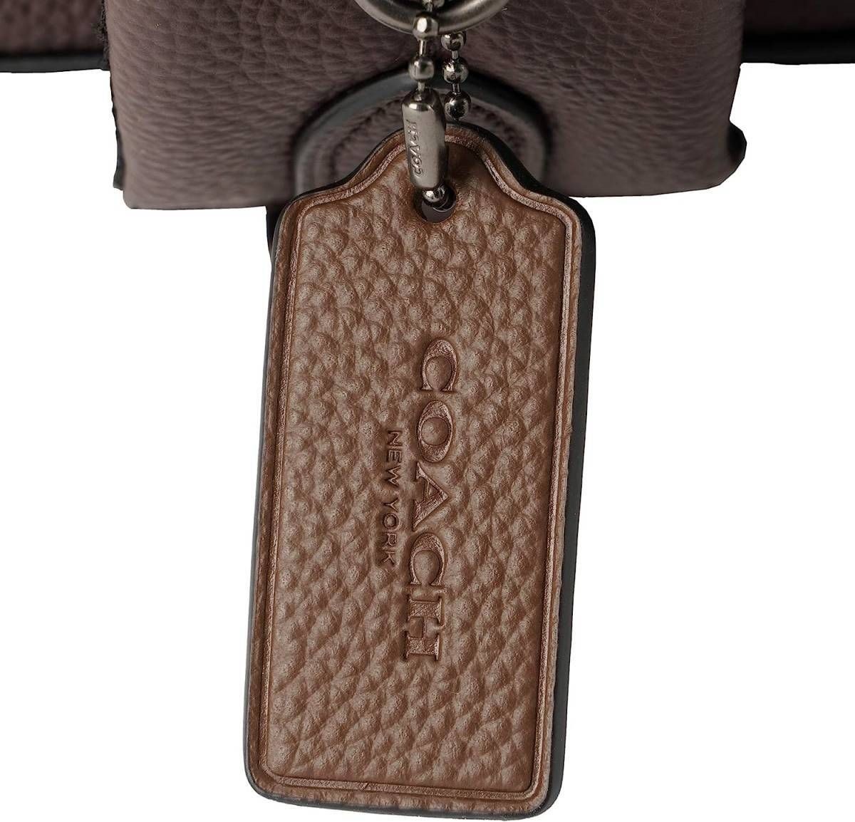 Coach Outlet Hudson Genuine Leather Backpack, A4 Compatible, Brown, Men’s,