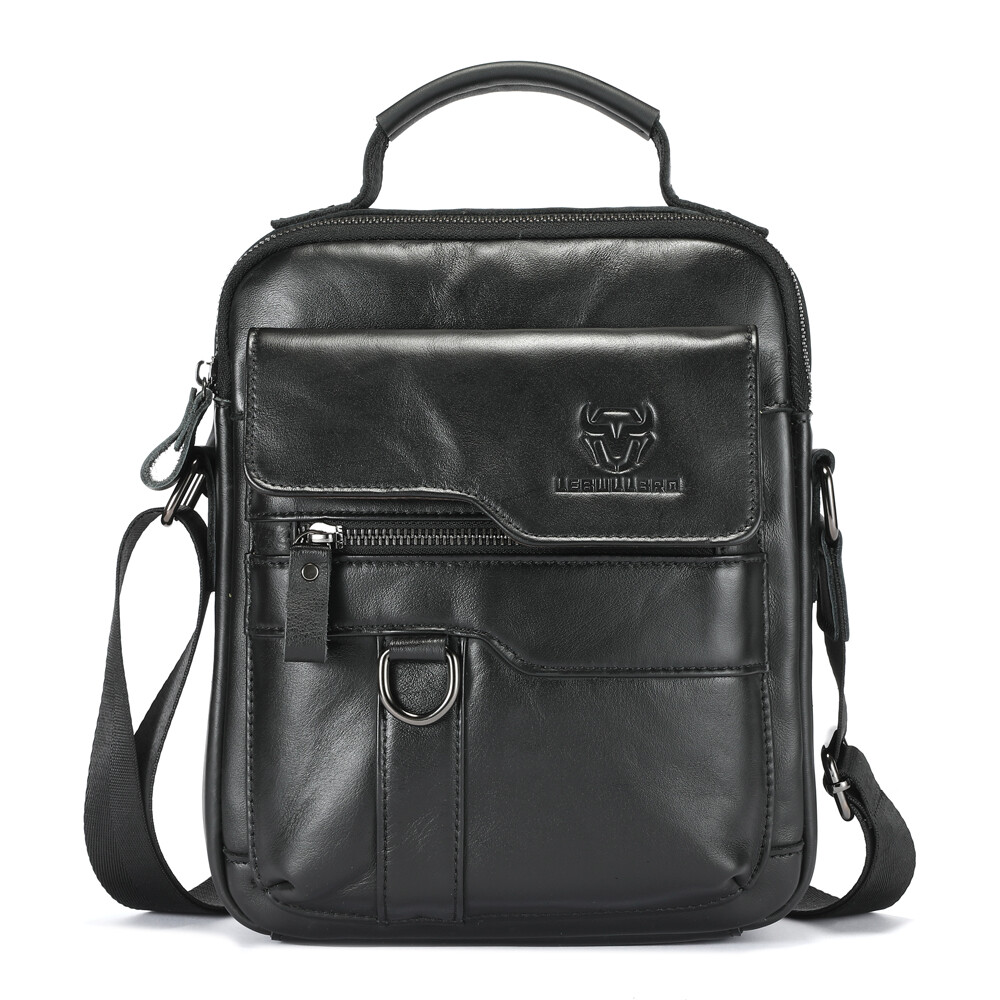 Men’s Shoulder Messenger Bag Business Genuine Leather Handbag Outdoor Sport Bag