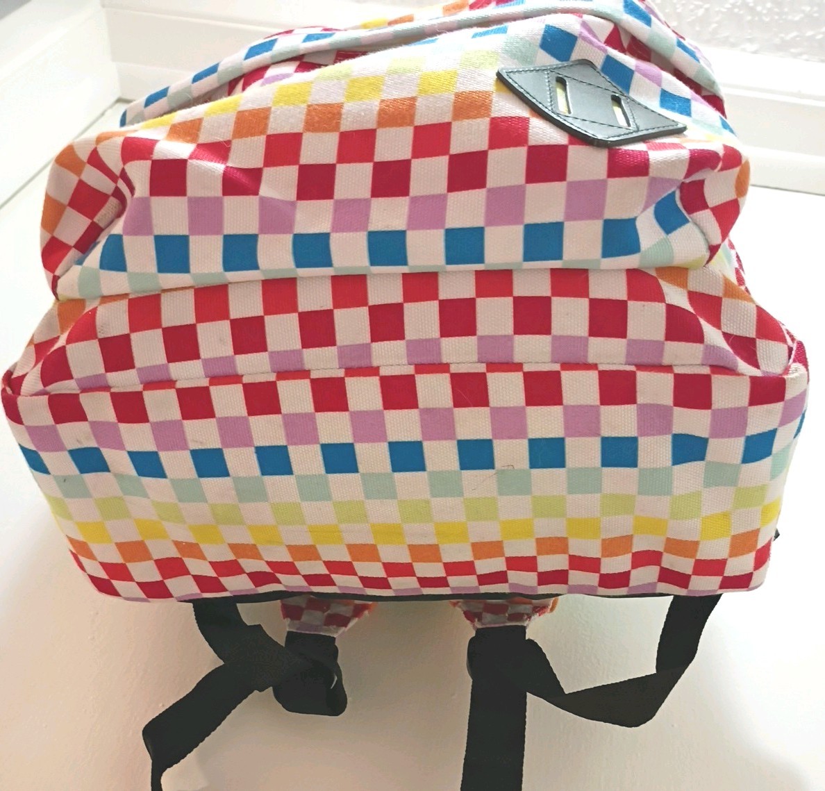 VANS Old School III Multicolor Checkered Backpack Bookbag 2018 Preloved 1 Sz fit