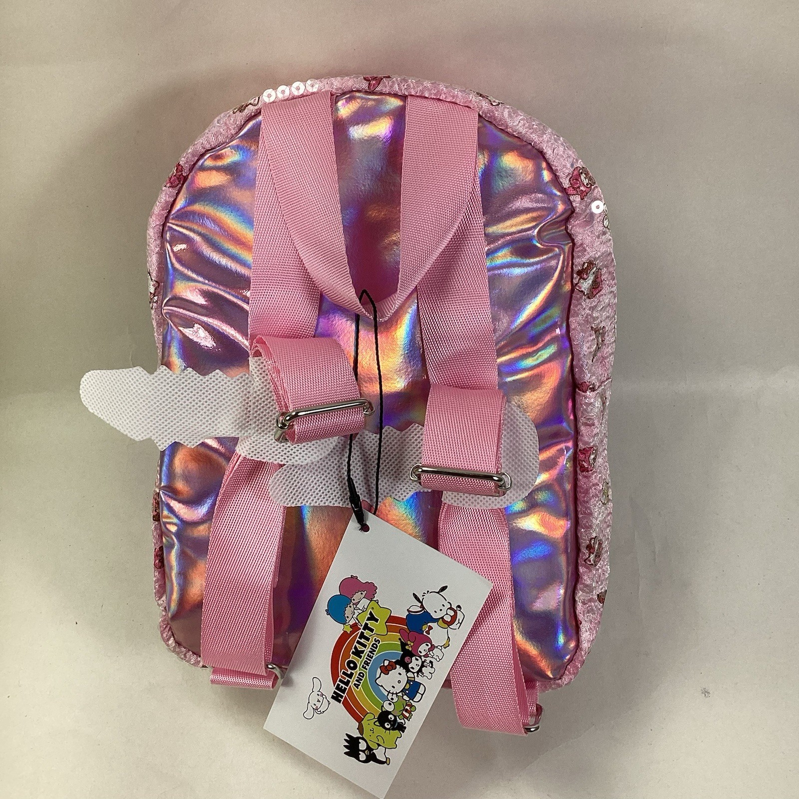 Hello Kitty and Friends Iridescent 10″ Mini Backpack Multi-Color NWT