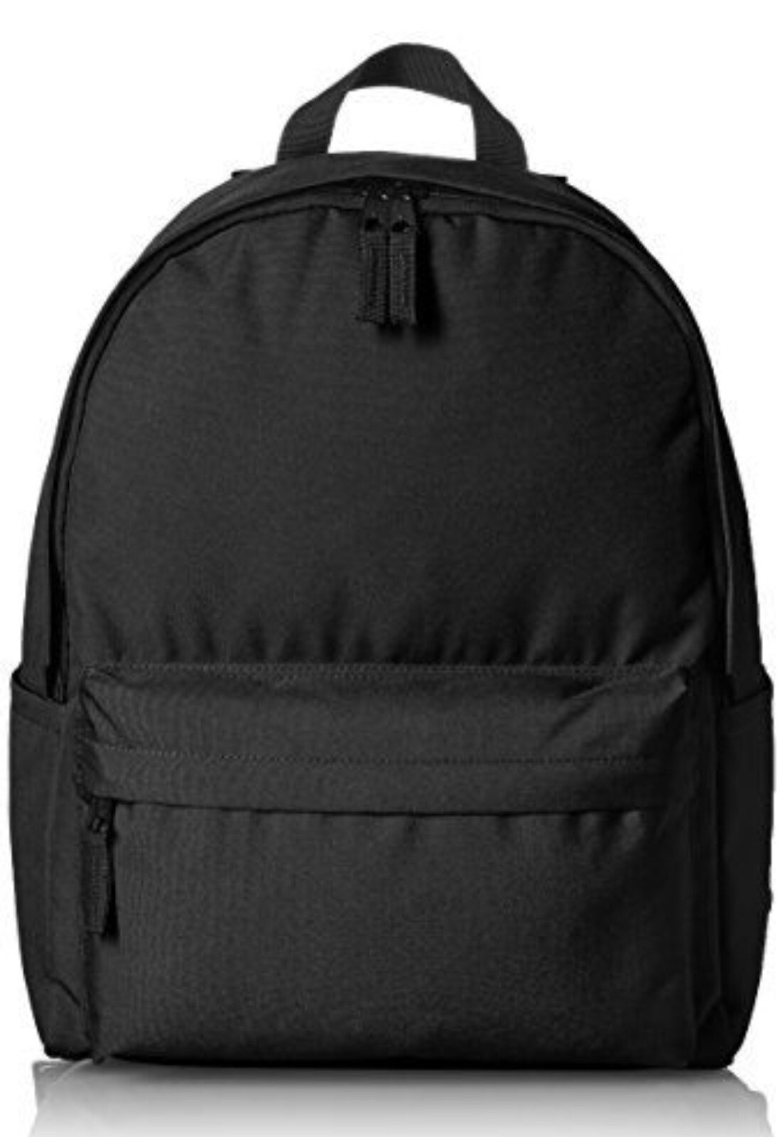 Amazon Basics Classic School Lightweight Double-Zipper Closure Backpack Black