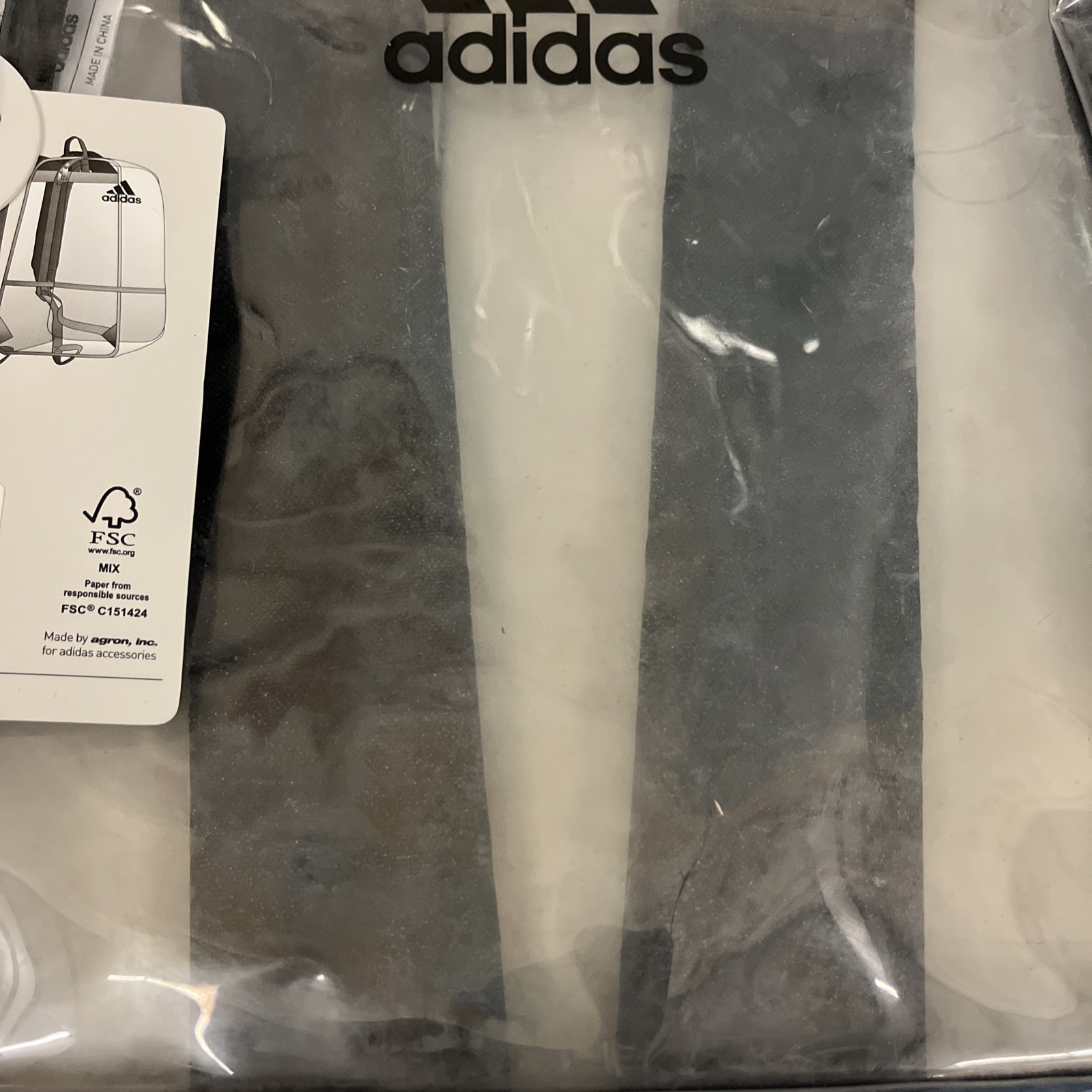Adidas Clear Backpack PVC Free Unisex IQ5524 New