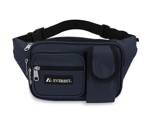 Multiple Pocket Waist Pack, One Size Navy