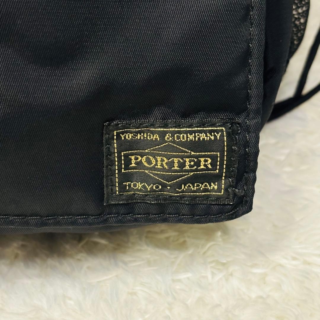 Authentic PORTER Yoshida TANKER Waist Bag Black Nylon 28cm x 18cm x 12-15cm Ligh