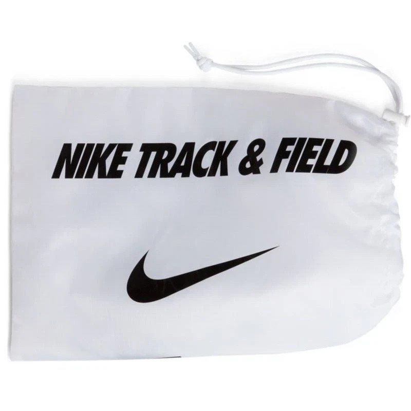 Nike Track & Field Drawstring Tote Carry Shoe Dust Bag White Black 11.5 x 16.5