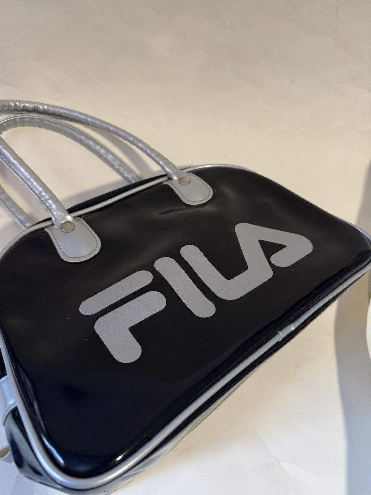 Fila Bag Y2K Vintage Black / Gray Vintage Sporty Handbag