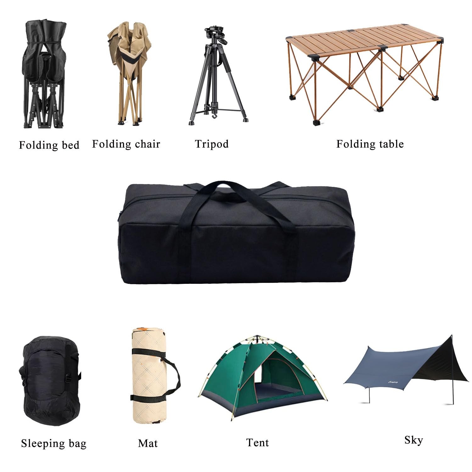 Extra Large Heavy Duty Duffle Bag – Foldable Storage Organizer for Camping Ch…