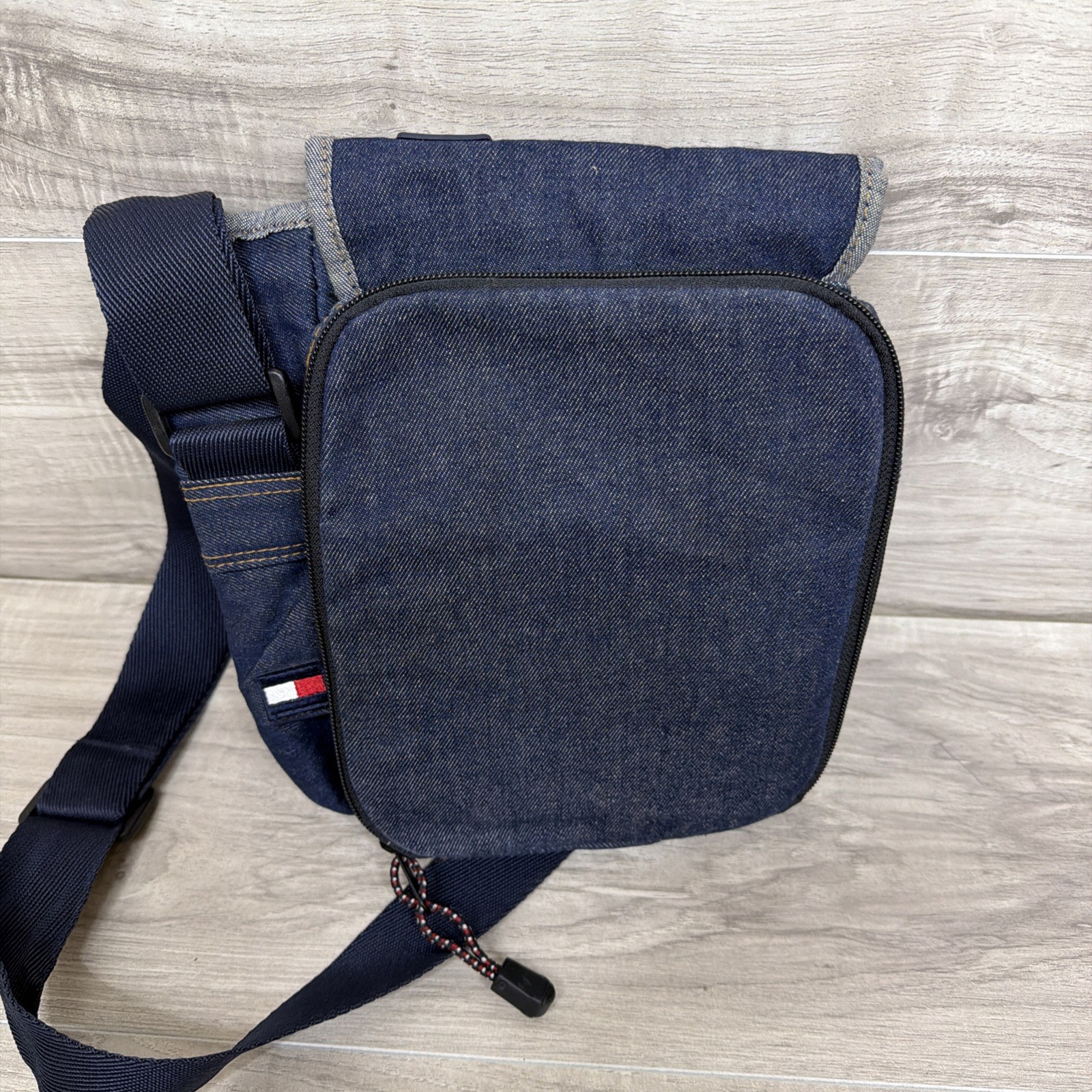 Vintage Tommy Hilfiger Shoulder Bag Y2K Men And Women Unisex Strap Denim Classic