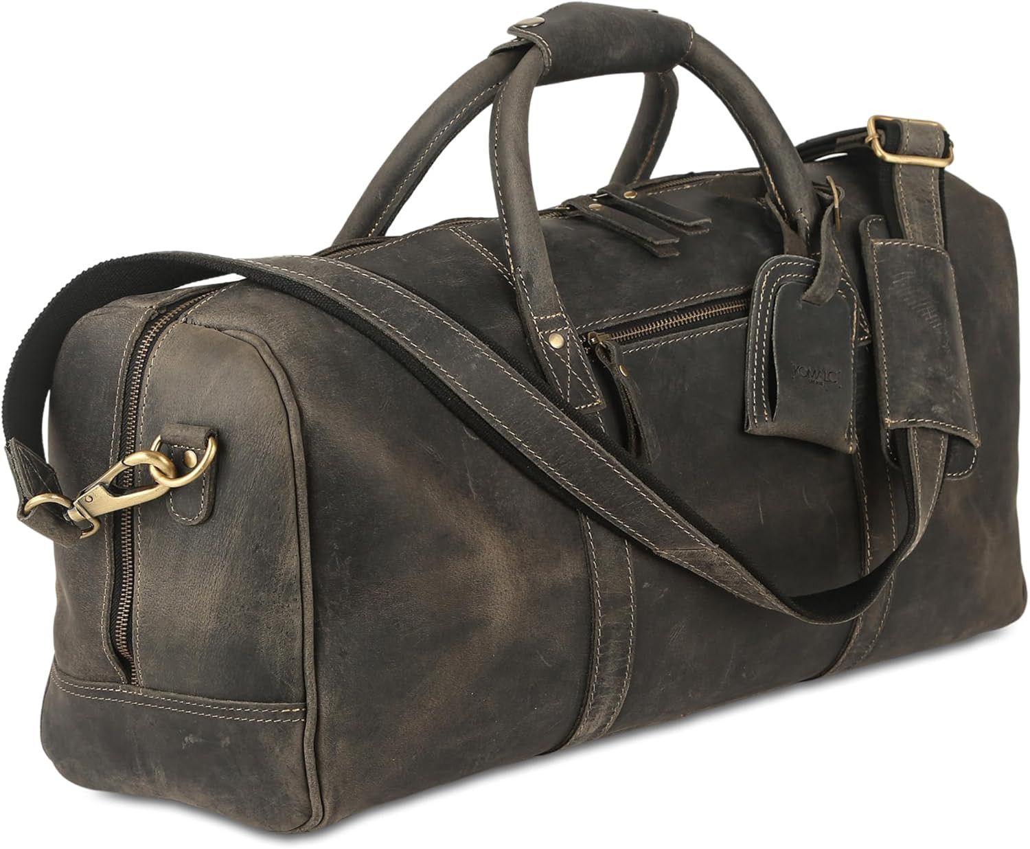 Stylish Leather Duffle Bag for Men & Women – Perfect for Travel & Gym