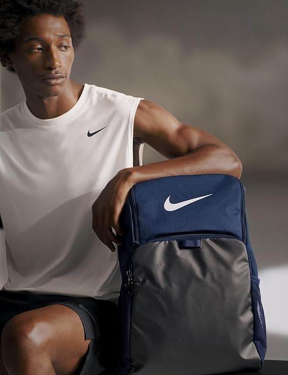 NIKE BRASILIA 9.5 TRAINING BACKPACK XL 30L NAVY BLACK WHITE TIEMPO DM3975-410