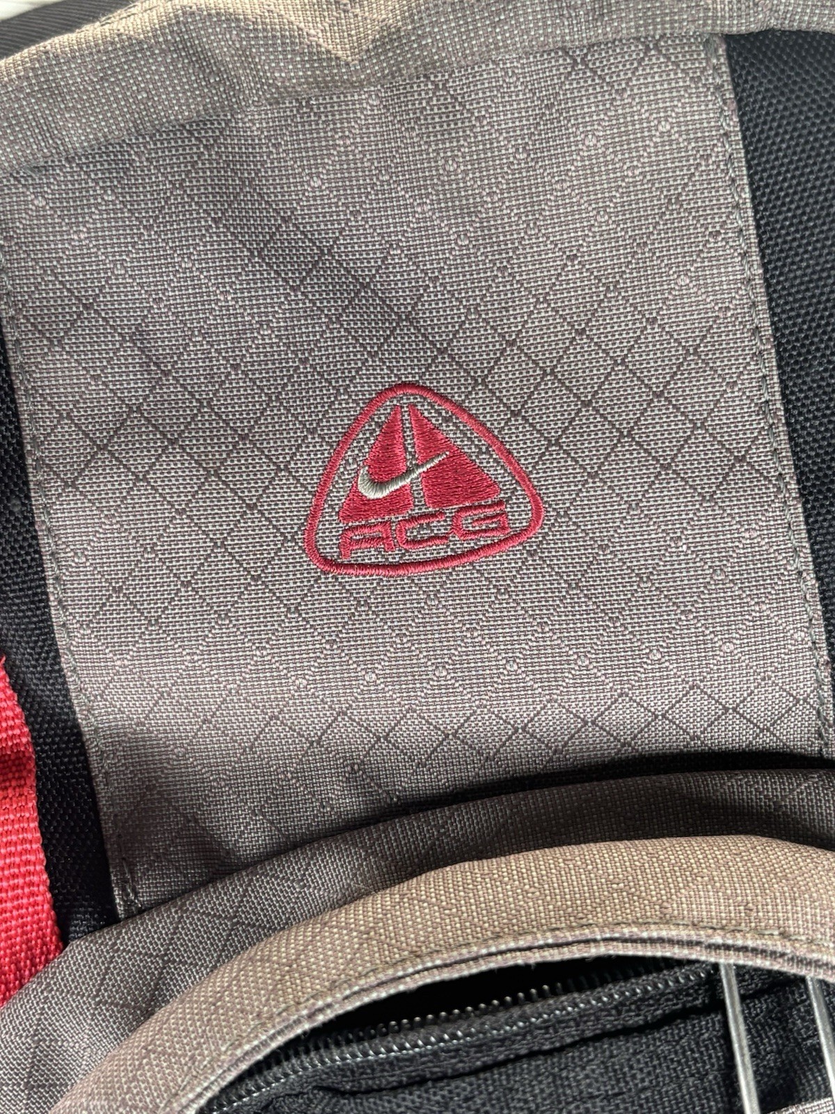 Nike ACG Backpack Black Gray & Red Technical Hiking Hunting Travel Durable READ