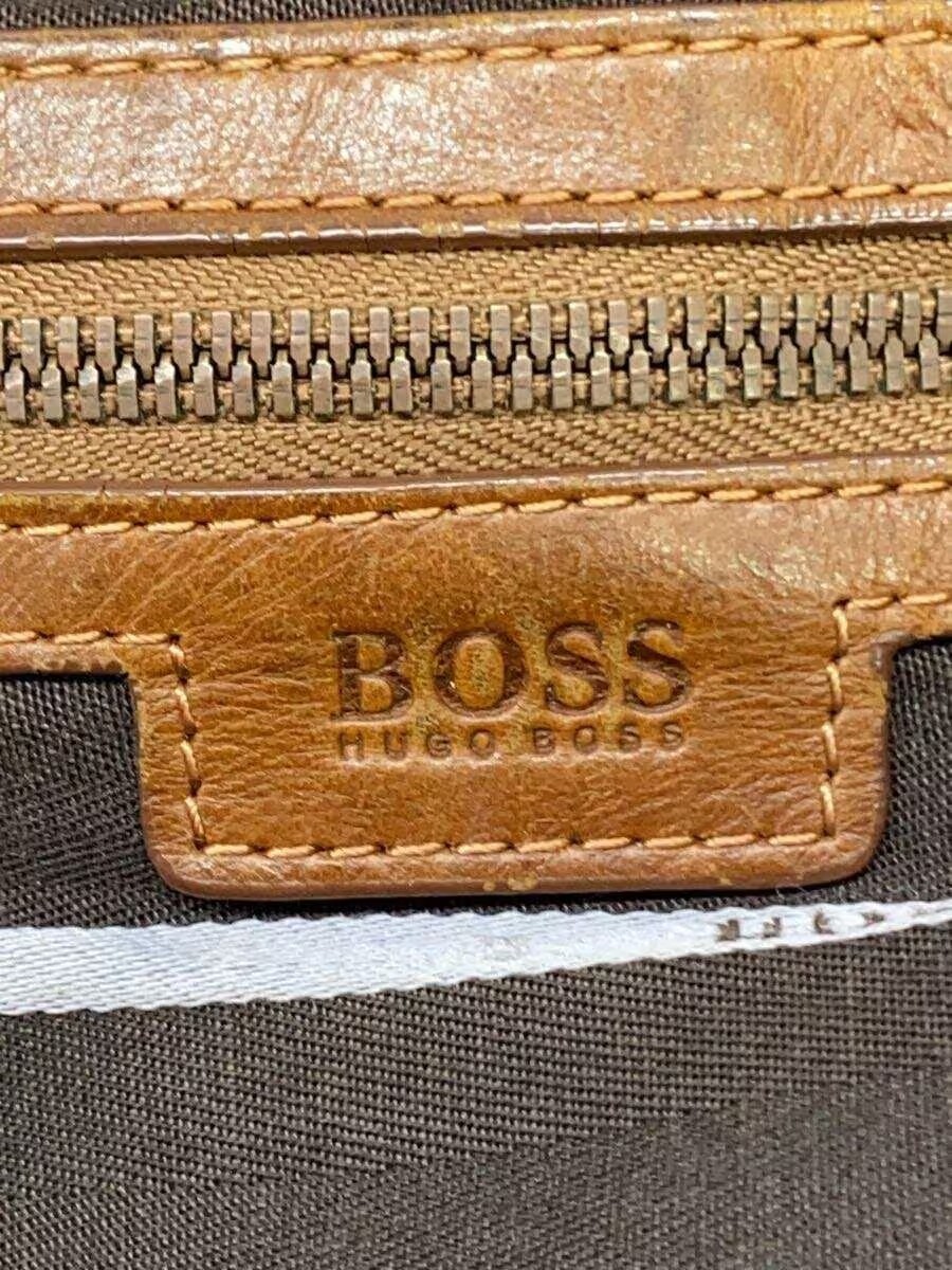Hugo Boss Briefcase Brown Leather Men Business Handbag
