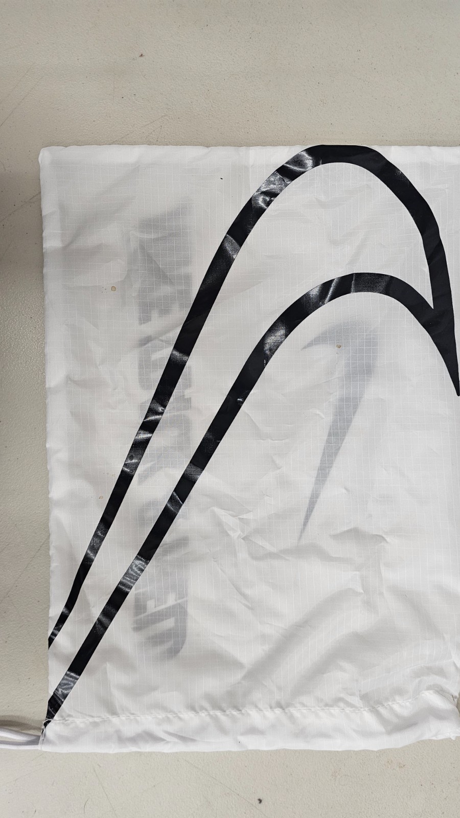 Nike Track And Field Unisex White Drawstring Shoe Gym Bag White 16.5″x 11.5″ New