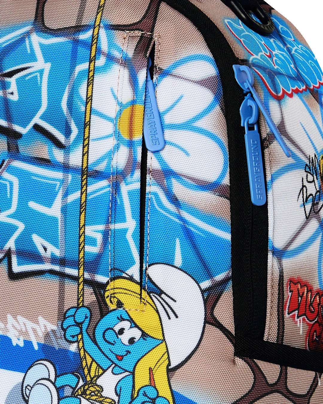 SPRAYGROUND LIMITED EDITION BACKPACK SMURFS ART PARTY BIG MURAL