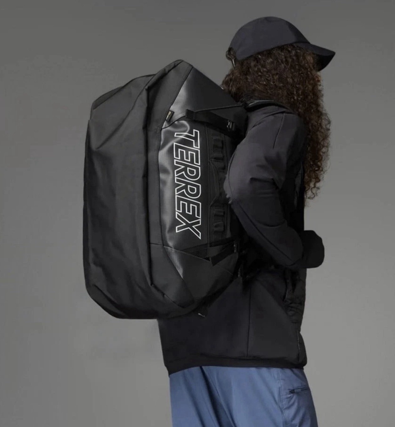 Adidas TERREX Rain.Rdy Expedition Duffel Bag Black Small 50L IN8327 NEW