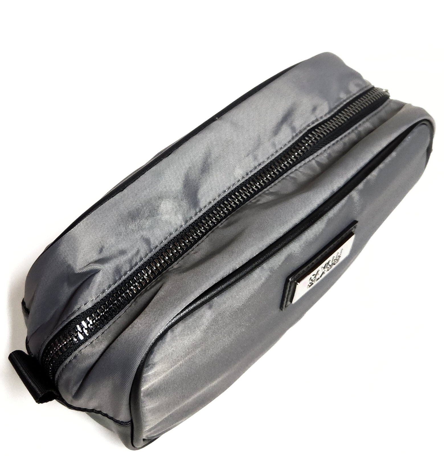 Cavalli Class by Roberto Cavalli Men’s Wash Toiletry Bag Dark Grey Black NWT