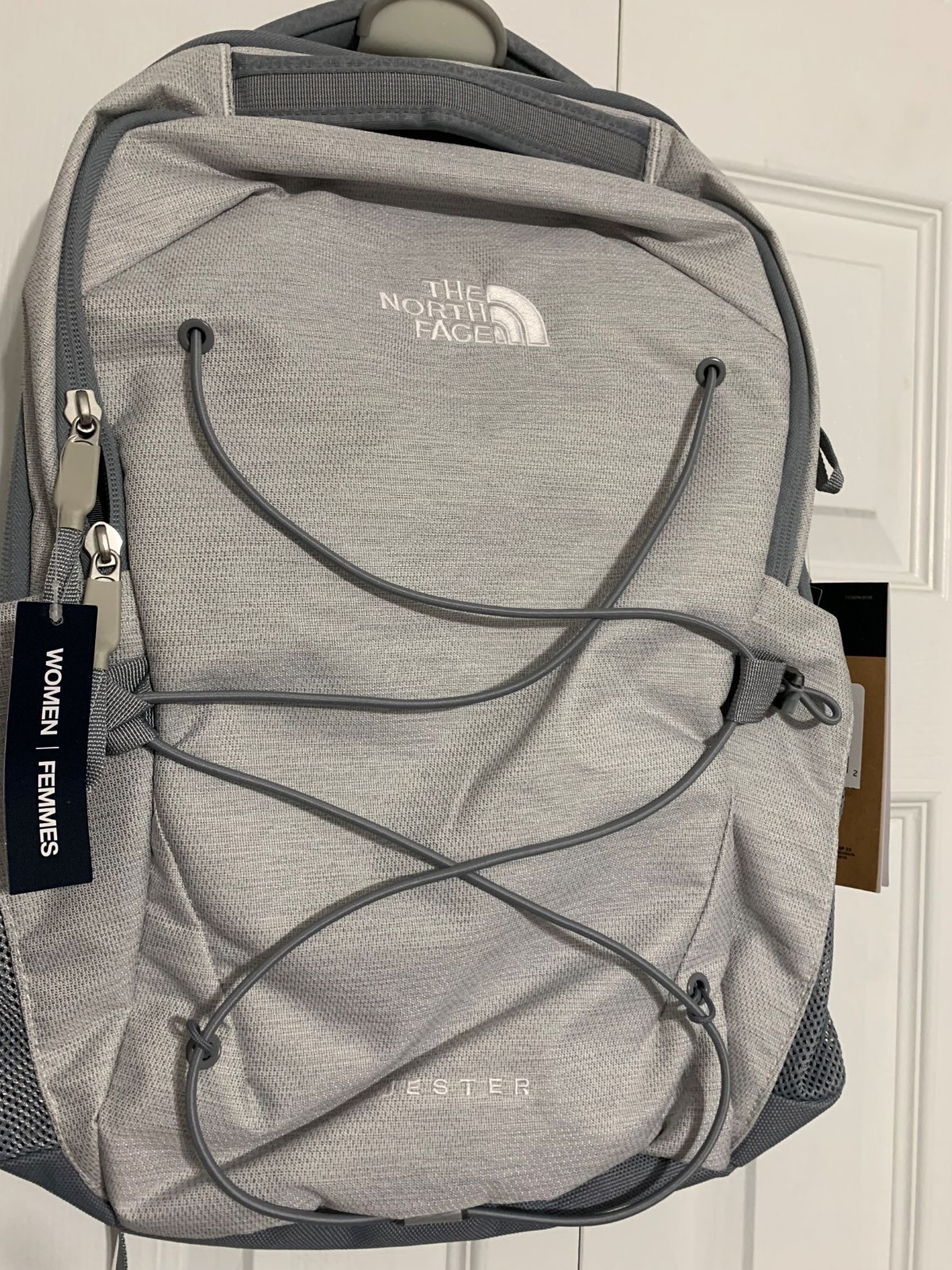 THE NORTH FACE Women’s Jester White Metallic Mélange/Mid Grey NWT