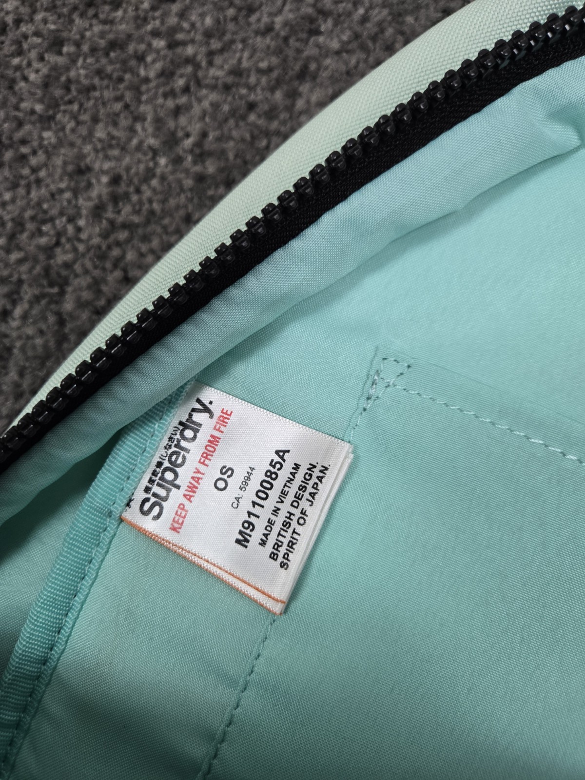 Superdry Backpack Classic Montana Pack Bird Green Solid Logo NEW With Tags NWT