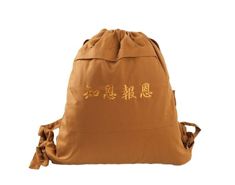 Canvas Zen Buddhist Monk Bag Shaolin Backpack Buddha Arhat Package Kung Fu Bag