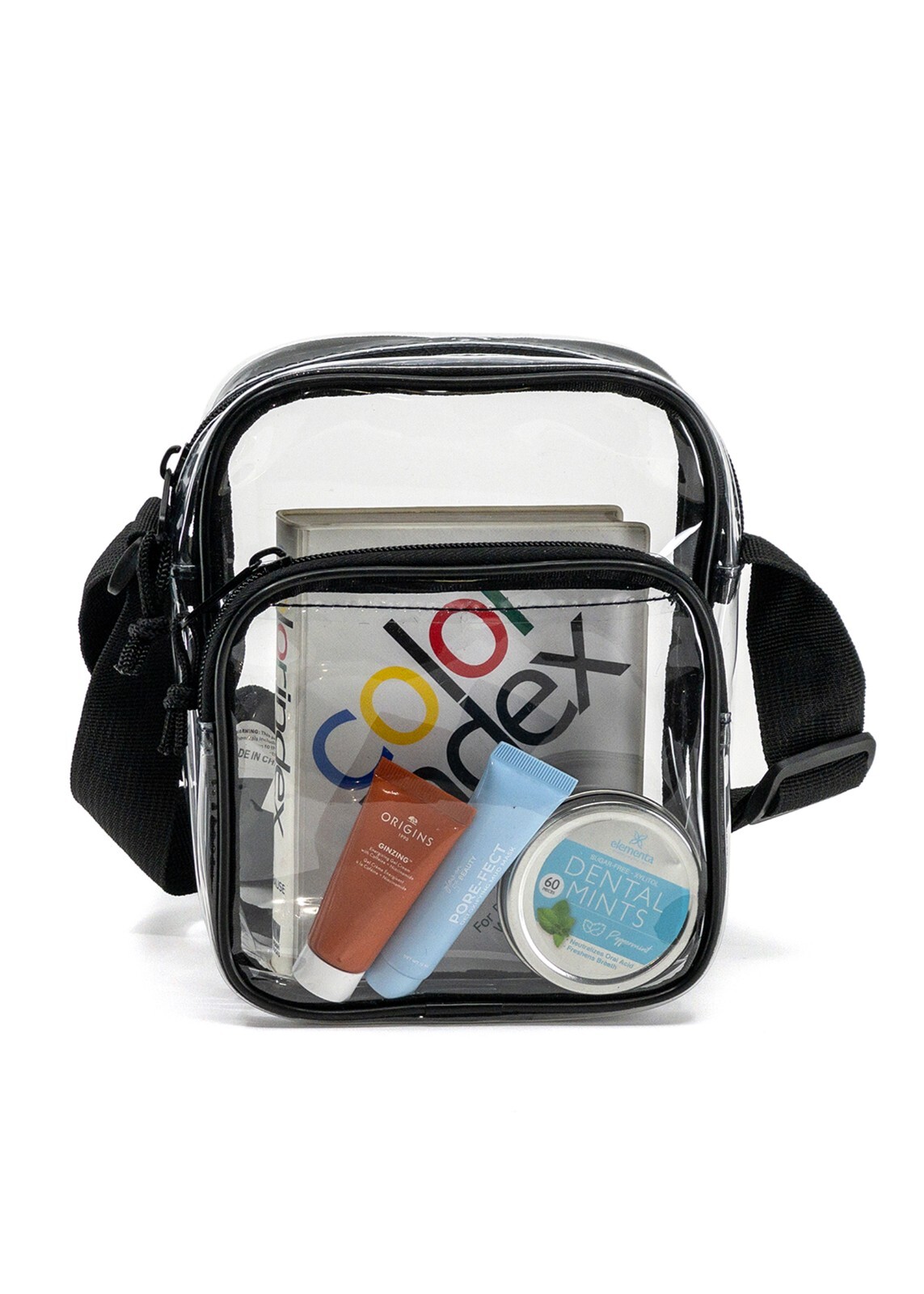 Clear Stadium Approved Sling Bag Transparent Purse Sporting Events Concerts