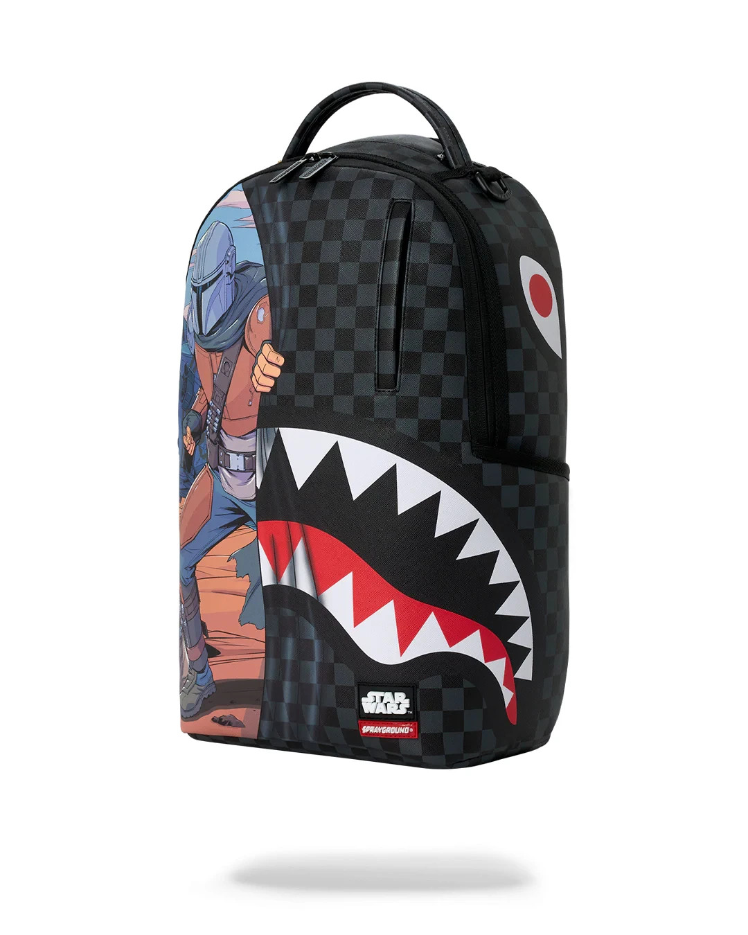 Sprayground MANDALORIAN & GROGU Backpack🔥New Black Bookbag Kids School Bag