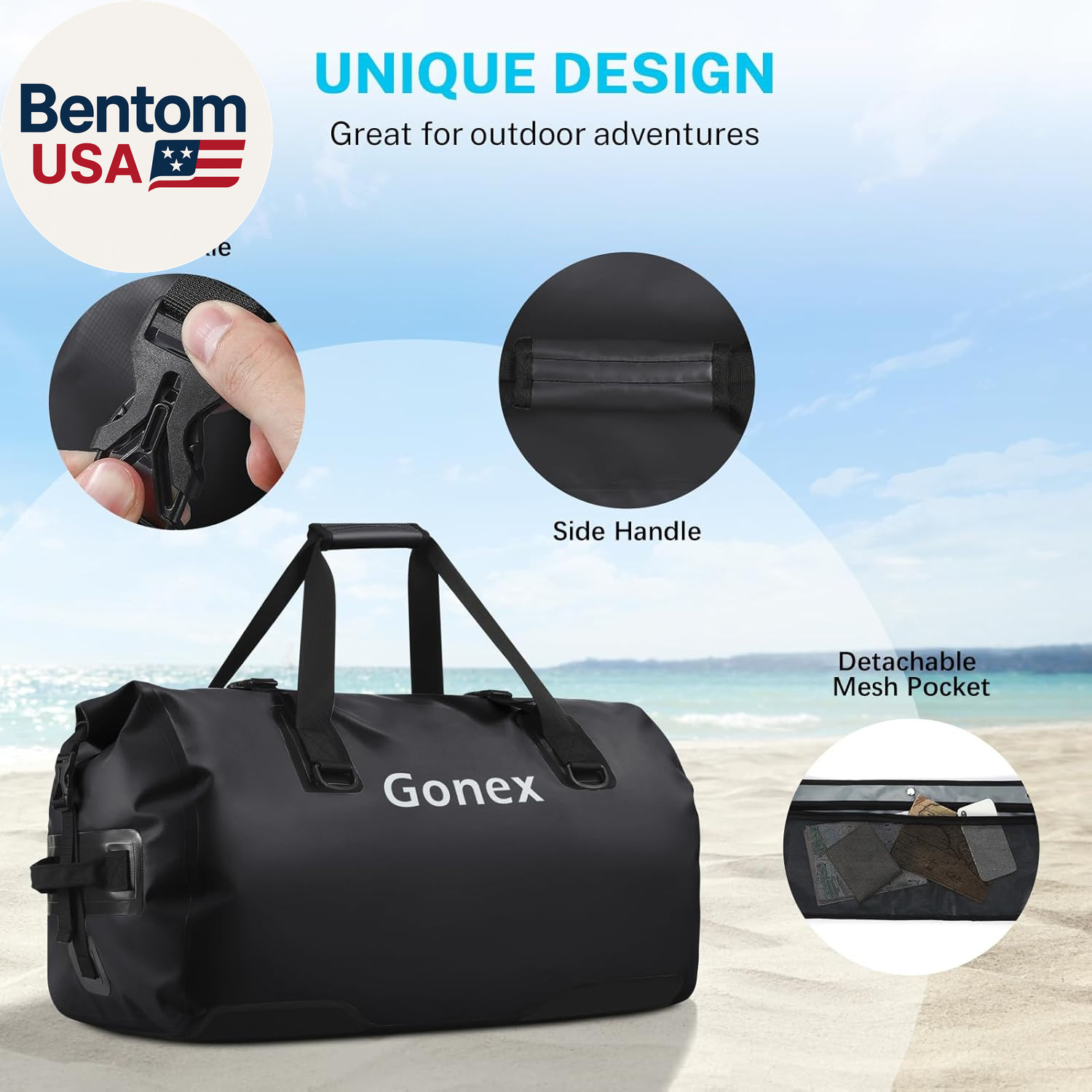Extra Large Waterproof Duffle Travel Dry Duffel Bag Heavy Duty Bag with Durable