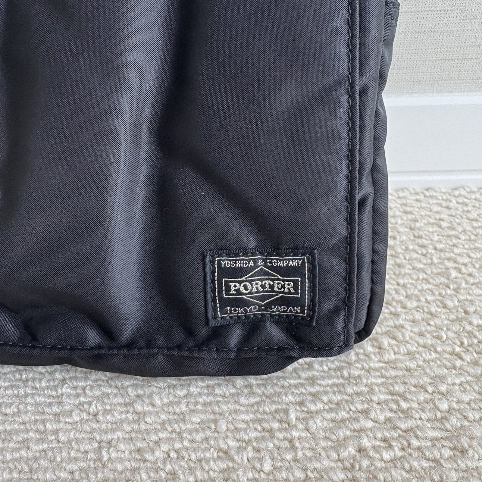 Yoshida & Co. Porter Tanker Clutch Bag Document Case Black Used Japan 35cm×24cm