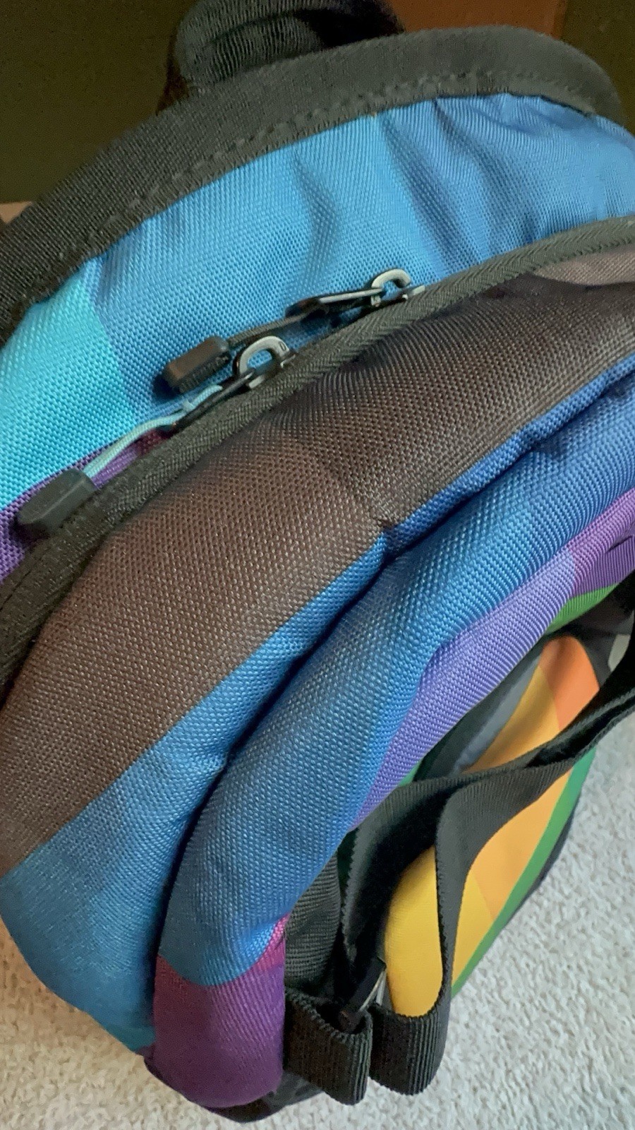 Hurley Colorful Honor Role Backpack School Skateboard Book Bag Gym Bag Carryon