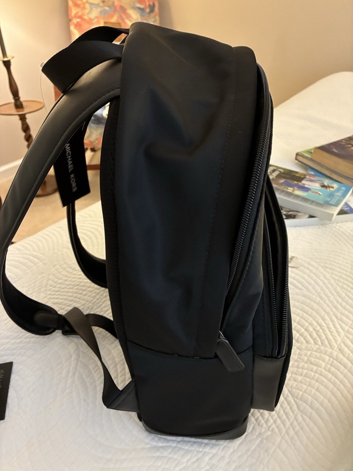 Michael Kors Backpack EVERETT BLACK Front Pocket UNISEX New
