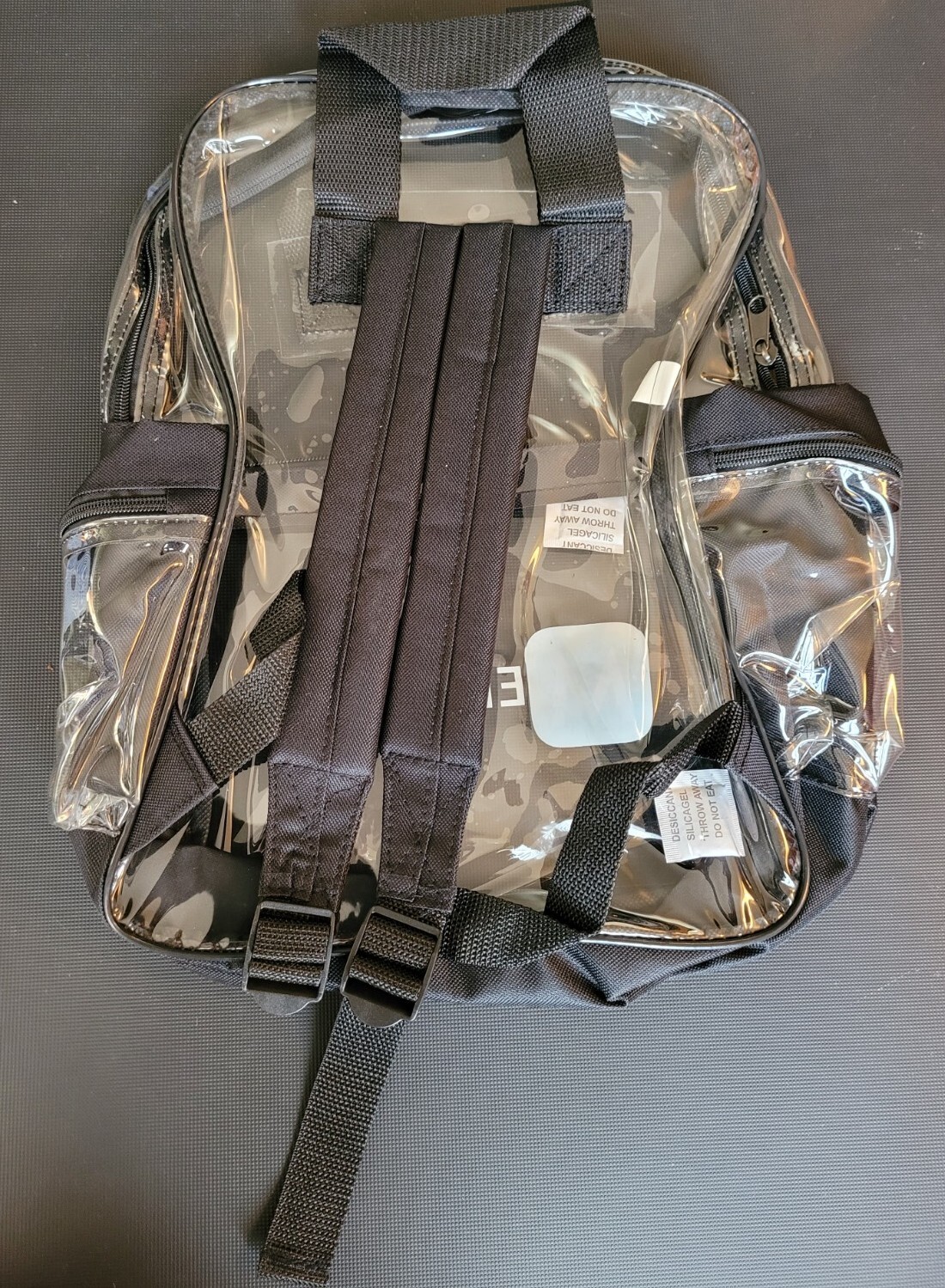 Menzies Aviation Backpack (Clear & Black) kids boys girls Unisex- 4 Pockets