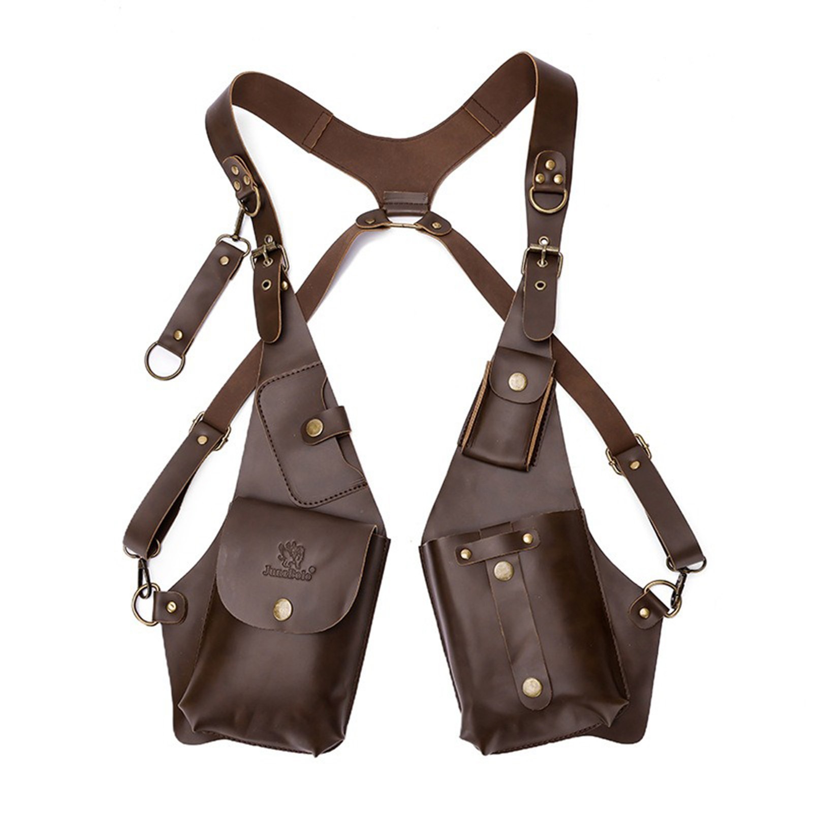 Mens Adjustable Anti-Theft Underarm Shoulder Bag PU Leather Wallet Holster Bag