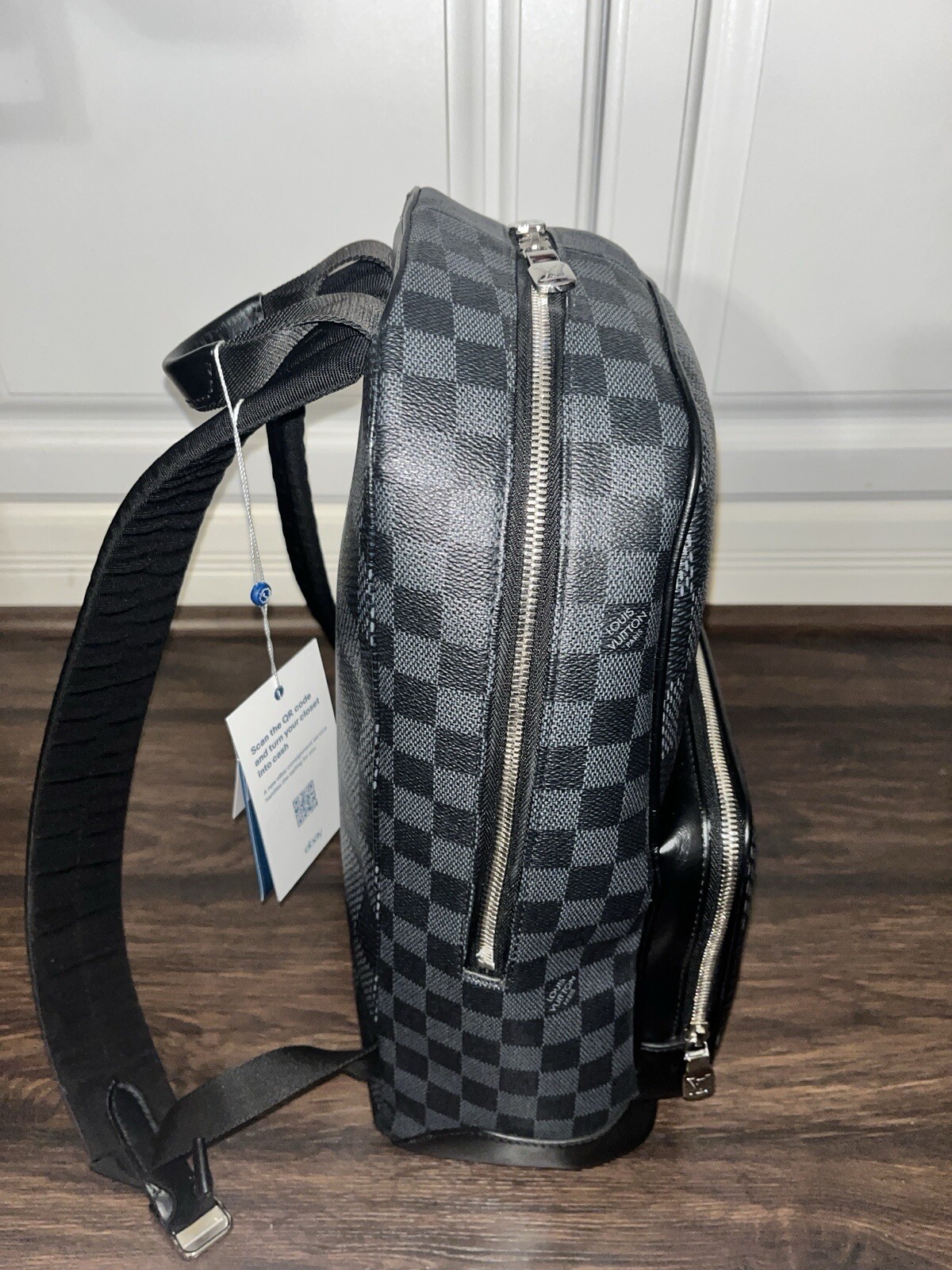 Louis Vuitton Campus Backpack Limited Edition Damier Graphite 3D Black N50009